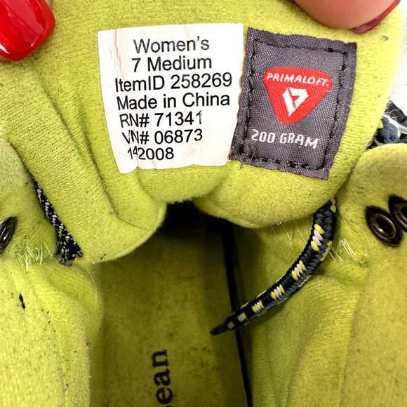 LL BEAN Women's Navy Blue Primaloft Ankle‎ Sneakers Boots Hiking Size 7 Medium - Picture 6 of 12